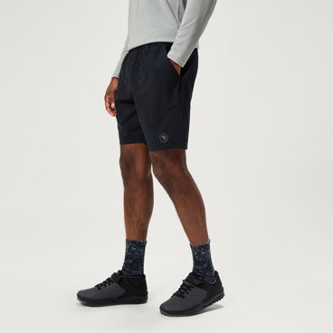 Men's Loop Baggy Shorts With Liner - Black