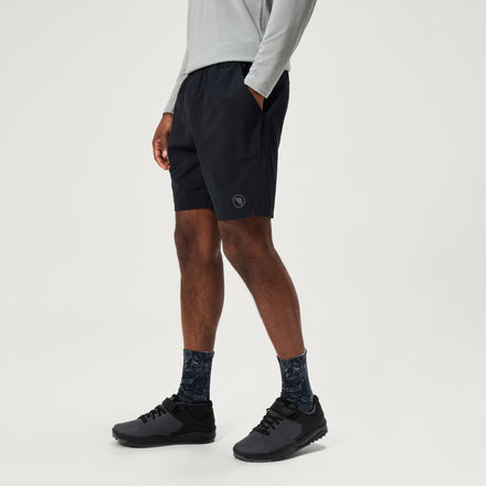 Men's Loop Baggy Shorts With Liner - Black