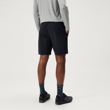 Men's Loop Baggy Shorts With Liner - Black