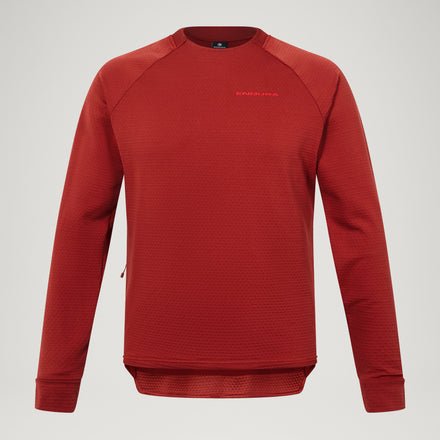 Men's SingleTrack Crew Fleece - Brick Red