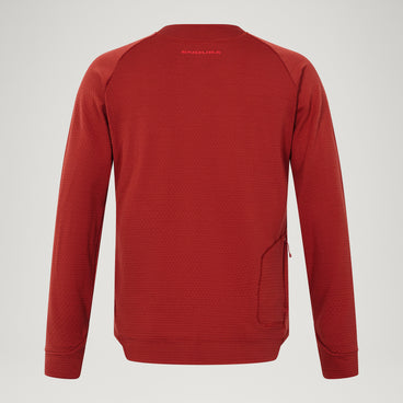 Men's SingleTrack Crew Fleece - Brick Red