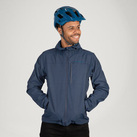 Men's Hummvee Waterproof Hooded Jacket - Ink Blue
