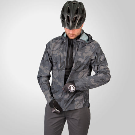 Men's Hummvee Windproof Shell Jacket - Grey Camo