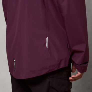 Men's Loop Rout Waterproof Jacket - Black Cherry