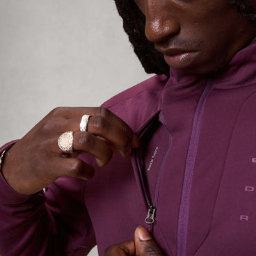 Men's AllTrack Race Wind Jacket - Black Cherry