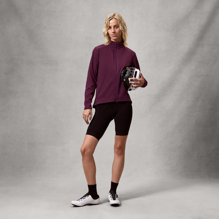 Women's AllTrack Race Wind Jacket - Black Cherry