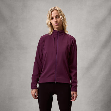 Women's AllTrack Race Wind Jacket - Black Cherry