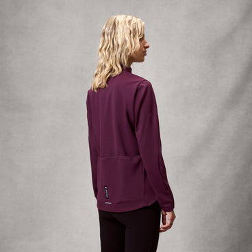 Women's AllTrack Race Wind Jacket - Black Cherry