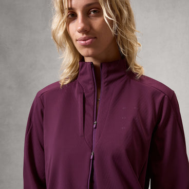 Women's AllTrack Race Wind Jacket - Black Cherry