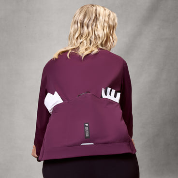 Women's AllTrack Race Wind Jacket - Black Cherry
