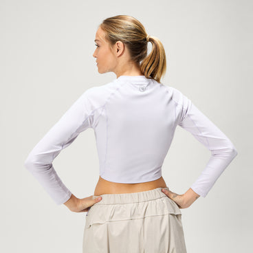 Women's SulTrac L/S Crop Tee - Lavender Blue