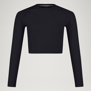 Women's SulTrac L/S Crop Tee - Moonless Night