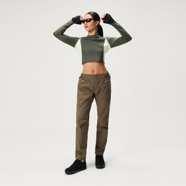 Women's SulTrac L/S Crop Tee - Thyme