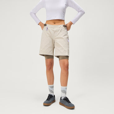 Women's SulTrac Adv 8in Shorts With Liner - Dove
