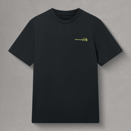 Unisex Pedal Power Graphic Tee - Carbon Grey