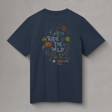 Unisex Ride The Wild Graphic Tee - Carbon Grey