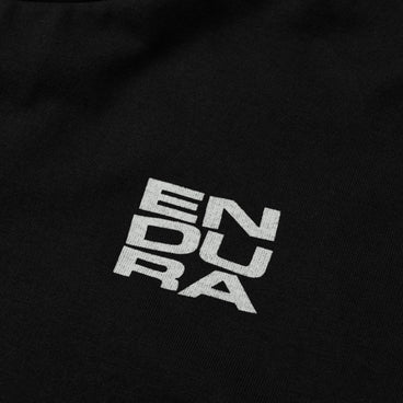 Unisex Stacked Logo Graphic Tee - Black