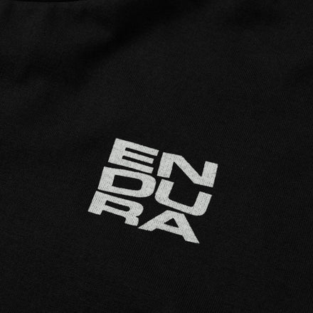 Unisex Stacked Logo Graphic Tee - Black