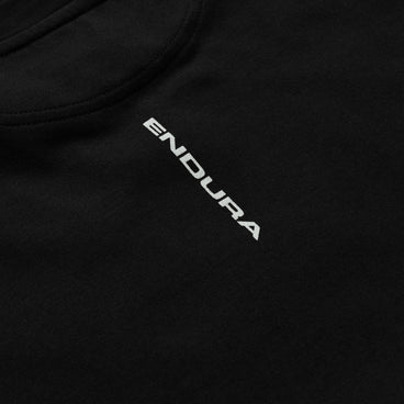 Unisex Stacked Logo Graphic Tee - Black