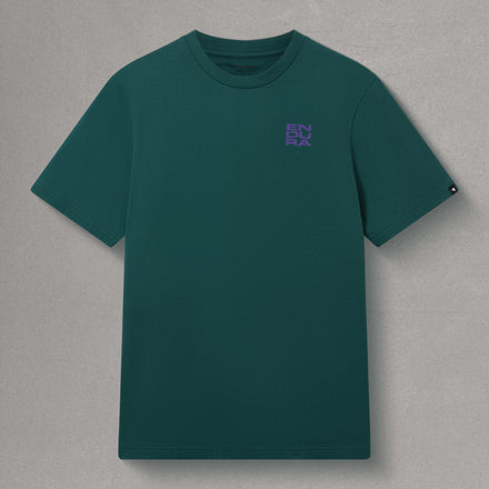 Unisex Stacked Logo Graphic Tee - Teal