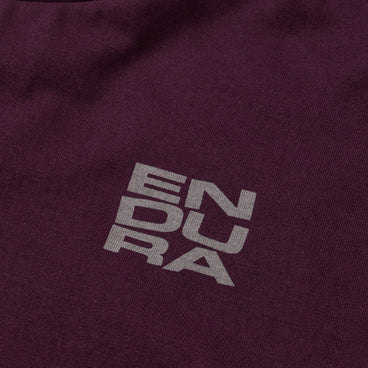 Unisex Stacked Logo Graphic Tee - Black Cherry