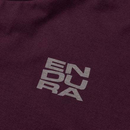 Unisex Stacked Logo Graphic Tee - Black Cherry