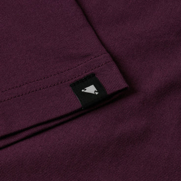 Unisex Stacked Logo Graphic Tee - Black Cherry
