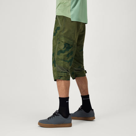 Men's Hummvee 3/4 Shorts With Liner - Tonal Olive